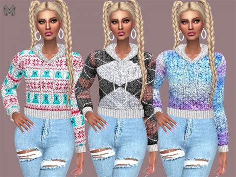 The Sims Resource Wool Winter Sweaters By Martyp • Sims 4 Downloads