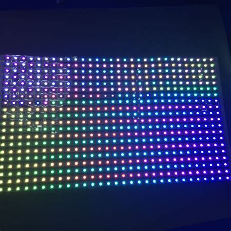 30 40 Pixels Rgb Full Color Ws2812b Flexible Led Pixel Panel Light Dc5v