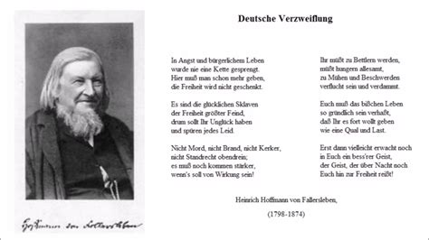 Ingemann wrote dejlig er jorden , which he set to the same melody. Deutsche Verzweiflung Worte Heinrich Hoffmann von ...