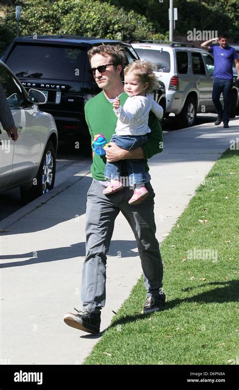 Breckin Meyer Enjoys The Day At Coldwater Canyon Park With His Daughter