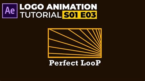Perfect Loop Logo Animation In After Effects Tutorial Simple Logo