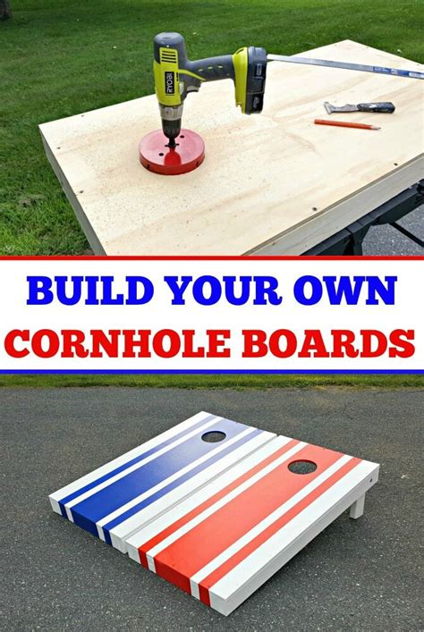 How To Make Your Own Cornhole Boards Diy Diy Cornhole Boards Corn