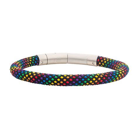 6mm Rainbow Nylon Cord Bracelet Vaden Jewelers