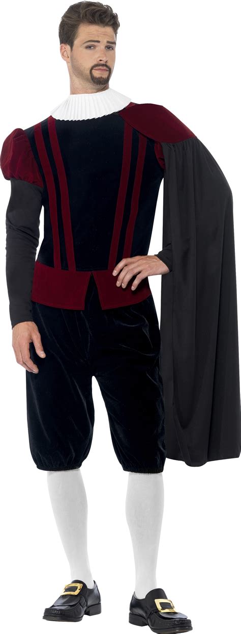 Tudor Lord Mens Fancy Dress Medieval Prince Renaissance Blackadder Adult Costume Ebay