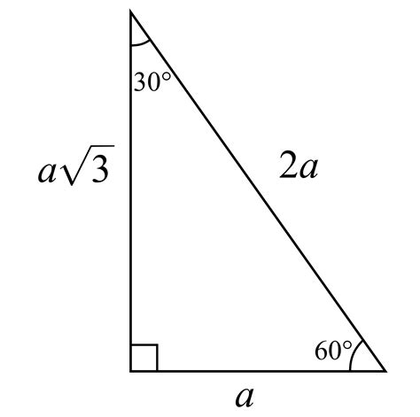 30 60 90 Triangle Labeled