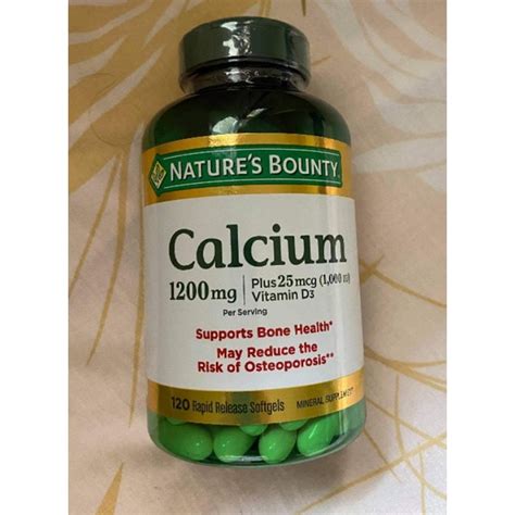 Natures Bounty Calcium 1200mg Plus Vitamin D3 Shopee Philippines