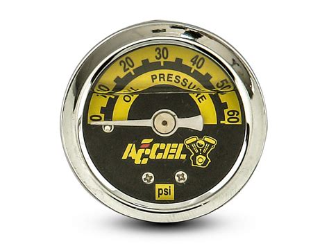 60psi Oil Pressure Gauge Chrome Brown Industries