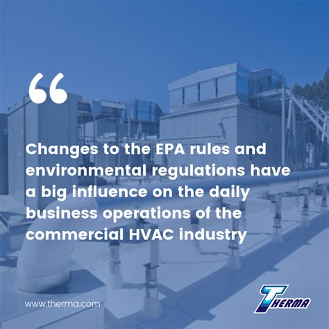 Epa Rules Changes That Affect Commercial Hvac In 2019 Therma
