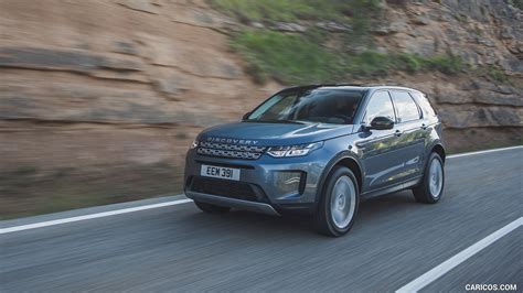 2020 Land Rover Discovery Sport Color Byron Blue Front Three