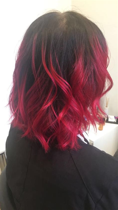 Hair Done By Debbs Hairdo Fire Red Balayage Estilos De Cabelo