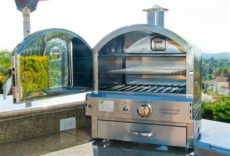 Pacific Living 228 Outdoor Pizza Oven Gas Grill And Reviews Wayfair