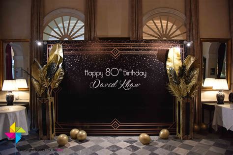 Gatsby Theme Photo Wall Themes Photo 80th Birthday Photo Backdrop