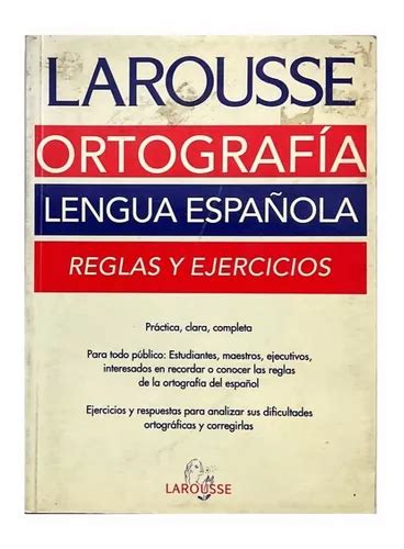 Libro Ortografía Lengua Española Reglas Y Ejercicios Meses Sin Intereses