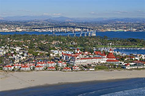 Aerial Of Coronado Beach San Diego Travel Blog