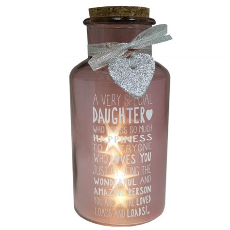 Search for best gifts for daughters. Special Daughter Light Up Jar Messages Of Love Gift | Gifts