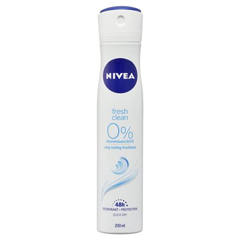 Buy Nivea For Women Deodorant Aluminium Free Fresh Clean 200ml Online