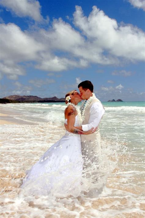 Find images of beach wedding. Oahu Beach Wedding Location - Waimanalo Beach