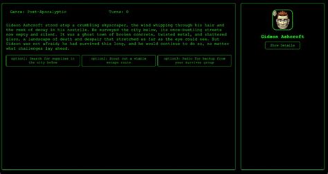 An Interactive Procedurally Generated Text Adventure Game With React