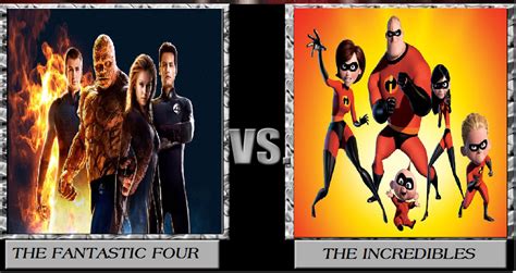 The Fantastic Four Vs The Incredibles By Rockeyrolley On Deviantart