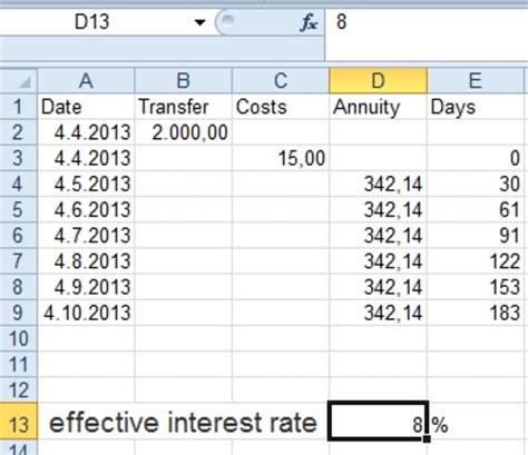 The nominal interest rate does not take into account the compounding it may be desired to find the effective interest rate for a period other than annual. How to Calculate Effective Interest Rate Using Excel ...