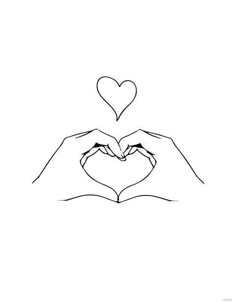 Anime Heart Hand Drawing In Illustrator Pdf  Eps Svg Png