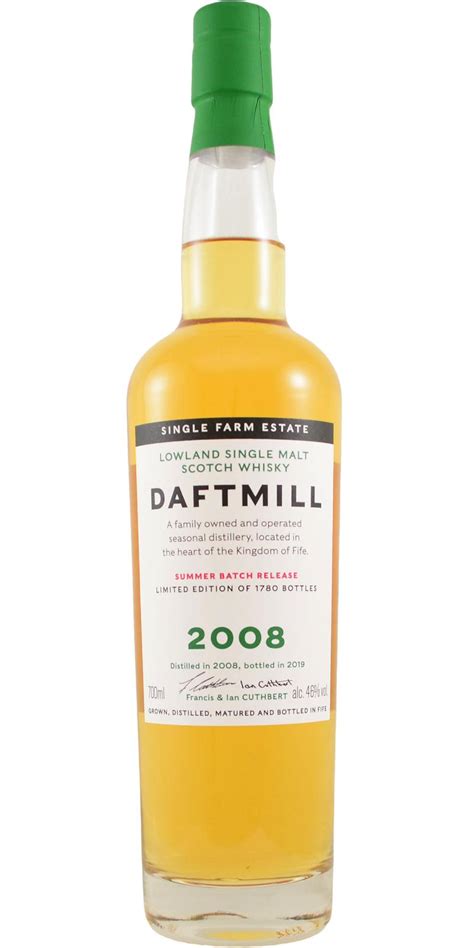 Daftmill 2008 - Ratings and reviews - Whiskybase