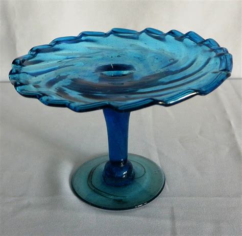 Blue Murano Glass Cupcake Stand For Sale At 1stdibs