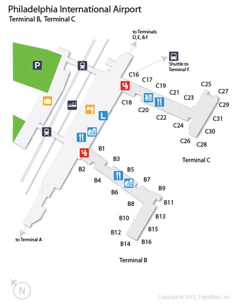 Philadelphia International Airport Terminal Map