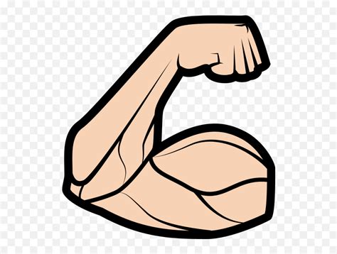Flexing Biceps Strong Arms Svg Emojiflexing Arm Emoji Free