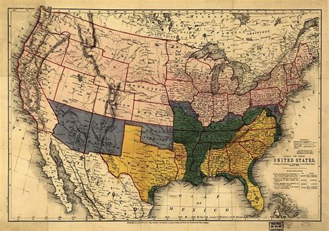 Civil War States Map