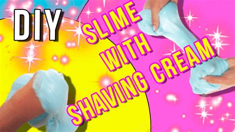Diy How To Make Slime With Shaving Cream No Borax Youtube