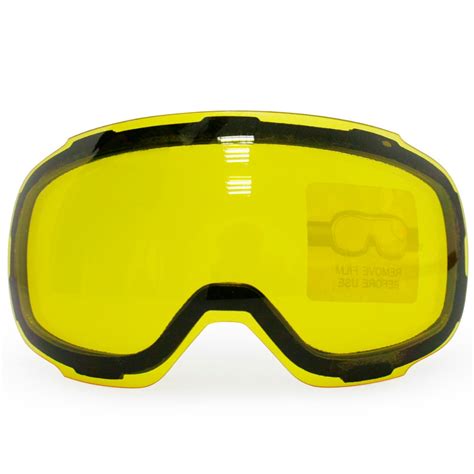 Original Yellow Graced Magnetic Lens For Ski Goggles Gog 2181 Anti Fog