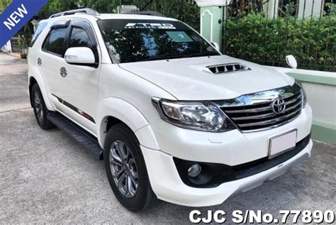 2012 Toyota Fortuner White For Sale Stock No 77890 Japanese Used