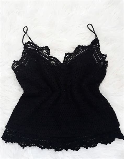 Crochet Black Lace Top Free Crochet Pattern — Craftorator