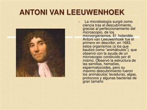 Cual Fue El Aporte De Anton Van Leeuwenhoek Mobile Legends