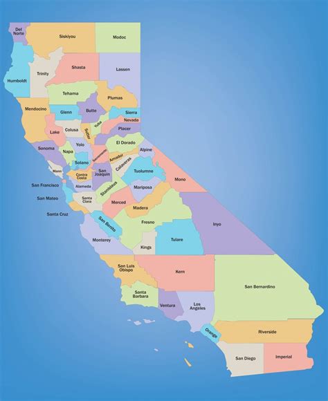 Free Editable Map Of California Counties Free Printable Maps