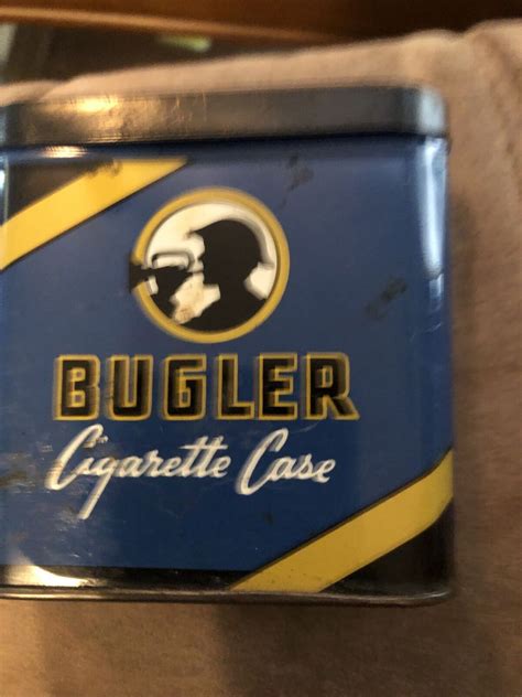 Vintage Bugler Cigarette Tin Case Ebay