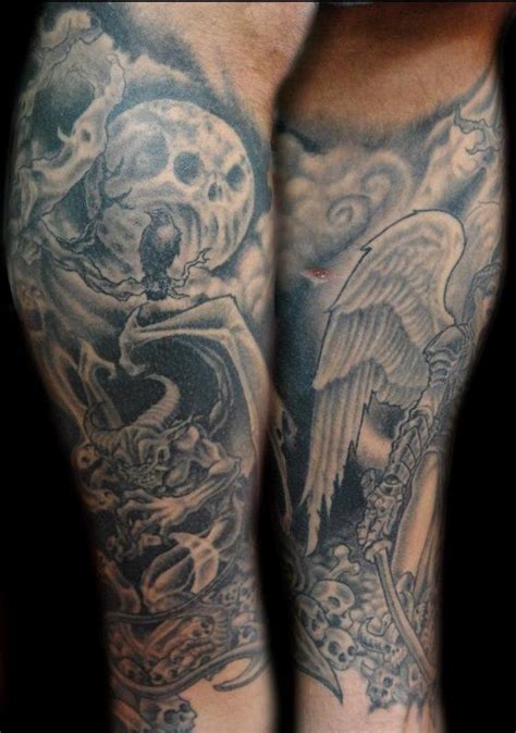 Demon Angel Tattoo Sleeve