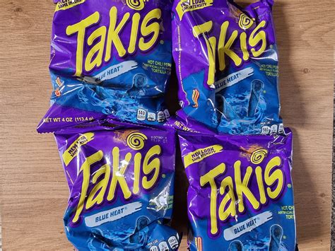 Takis Blue Heat Hot Chilli Mexican Snacks Crisps Box Tiktok Etsy Uk