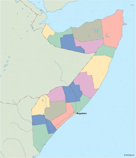 Somalia Vector Map Digital Digital Maps Netmaps Uk Vector Eps And Wall