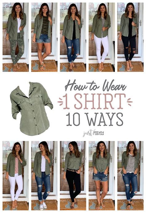 How to Wear One Green Shirt Ten Ways - Just Posted | Green shirt ...