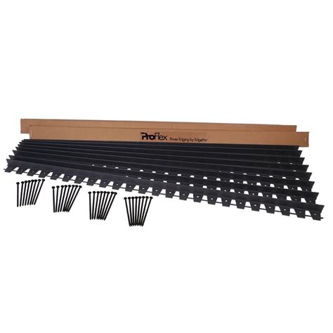 Proflex 48 Ft Paver Edging Project Kit In Black 1260hd