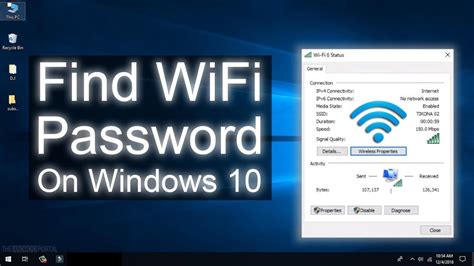 How To Find Wifi Password On Windows 10 2019 Youtube