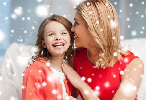 Mother And Daughter Cuddling Stock Image Colourbox