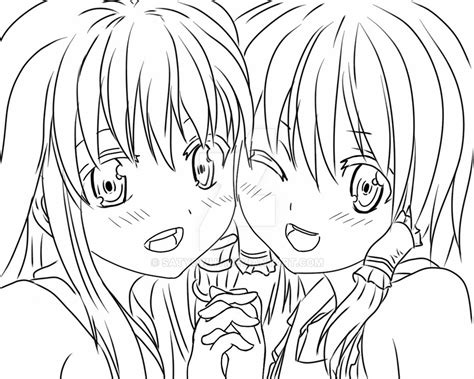 Sisters Lineart 2 By Satyowhy On Deviantart