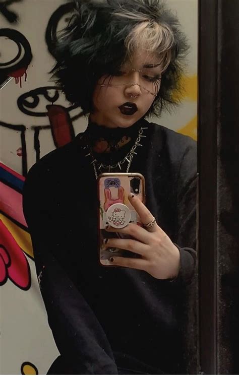 Punk hair styles are usually for the younger crowd who are liberal and do not need the normal everyday hairstyles that most people have. @vomitboyx | Androgynous hair, Aesthetic hair, Grunge hair