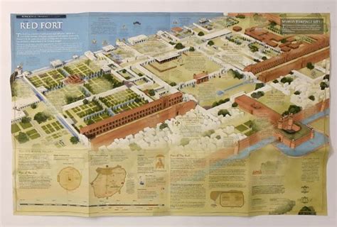 Red Fort Heritage Info Map Mughal Architecture Futuristic