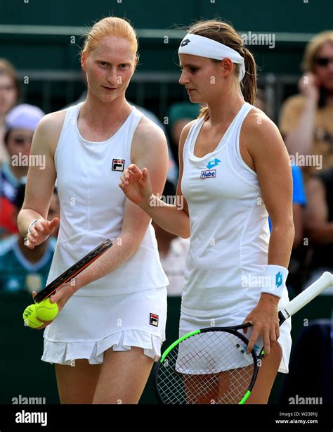 Greet Minnen Right And Alison Van Uytvanck On Day Five Of The Wimbledon Championships At The