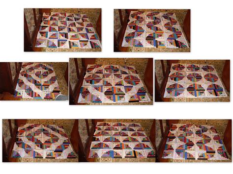 Jenny demonstrates how to make a beautiful variation of a log cabin pattern using 2.5 inch strips of precut fabric (jelly rolls). Curved Log Cabin Layouts | Speaking of layout ...