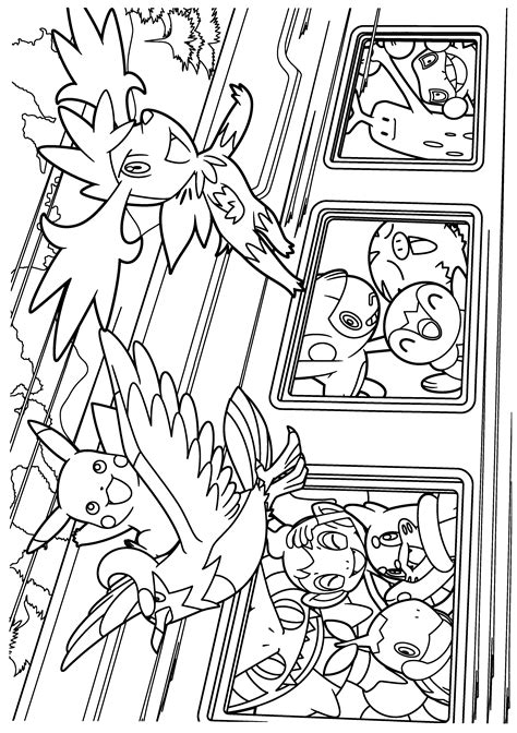 Floatzel Coloring Page Coloring Pages